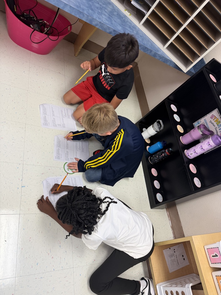 students doing place value