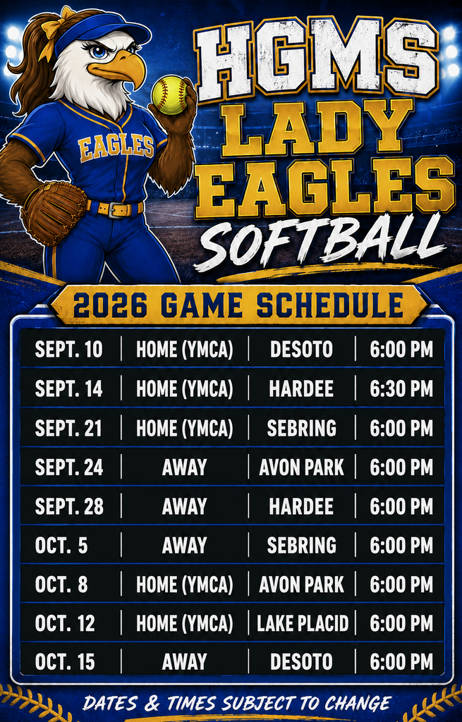 Lady Eagles Softball Schedule 2026-2027