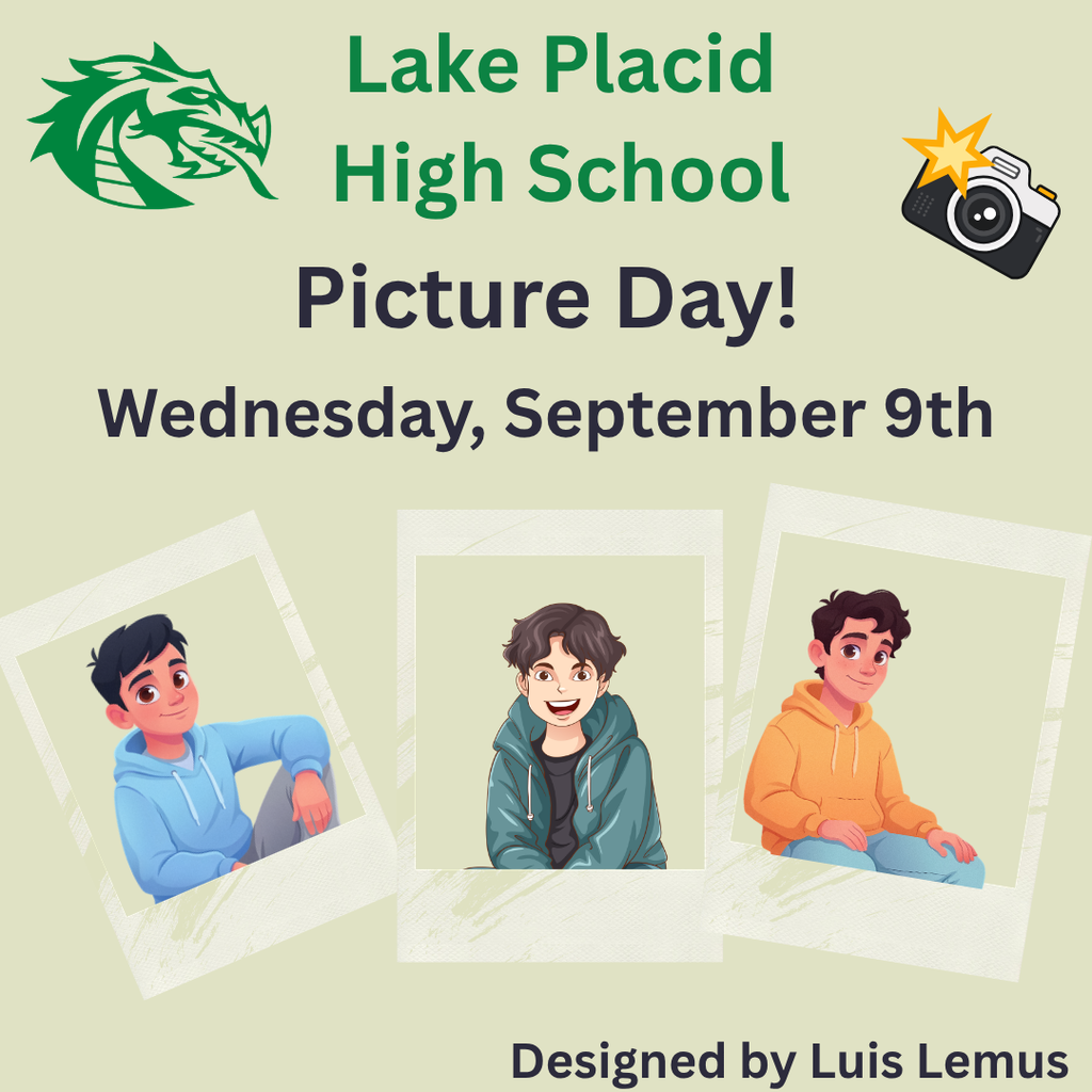 LPHS Picture Day is Wednesday, September 9th