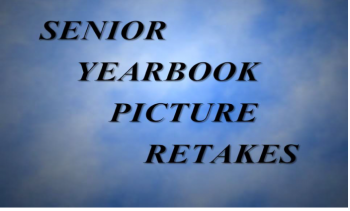 Senior Picture Retakes in a blue sky background.