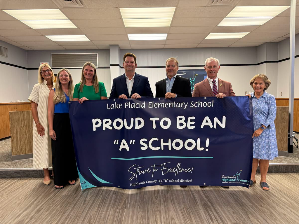 Picture of the School Board members, Dr. Longshore, Principal Floyd and Asst. Principal Smith.