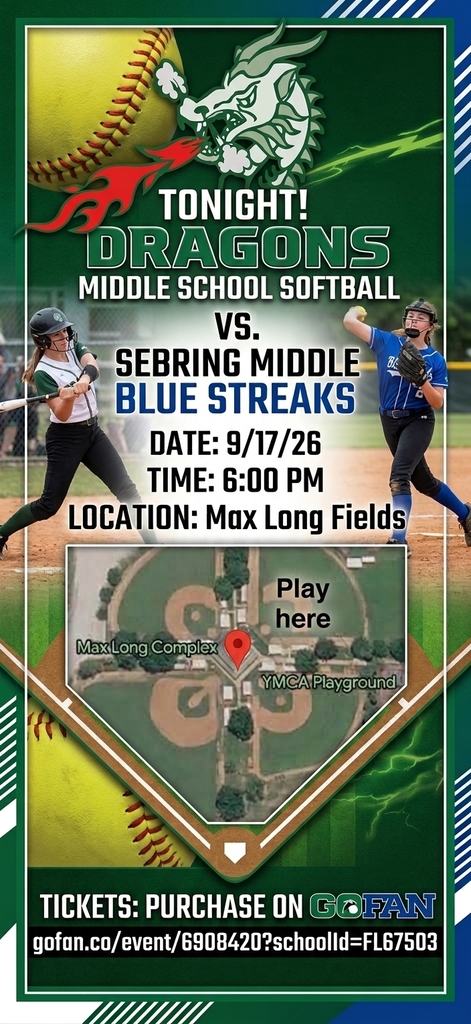 LPM Softball at Sebring Middle: 9/17/26 - 6:00 PM, Max Long Fields