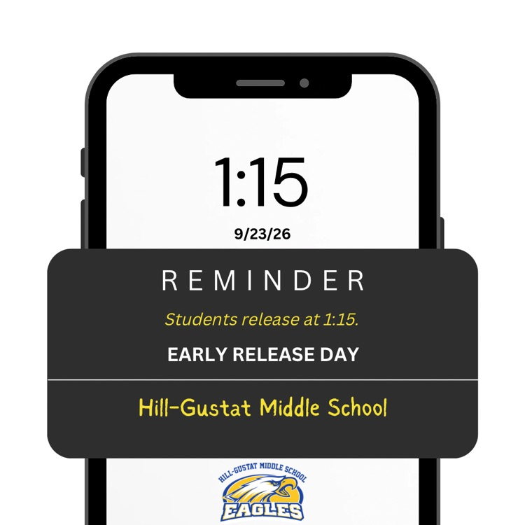 Early Release Day 9/23/26 Students release at 1:15