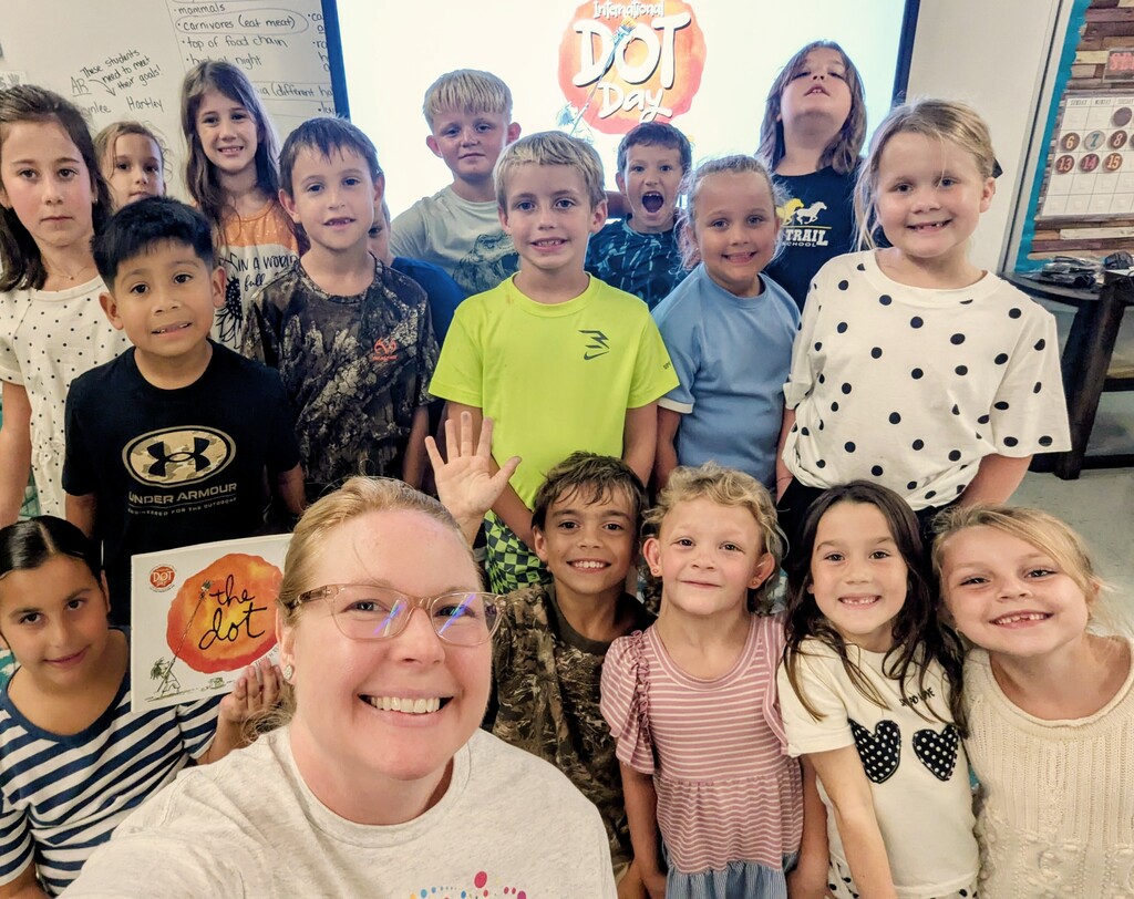 Here’s how Mrs. Carter’s class celebrated! Our second-grade Mustangs put their creativity to work, explored their unique ideas, and showed us that sometimes it only takes one little dot to make a BIG difference!