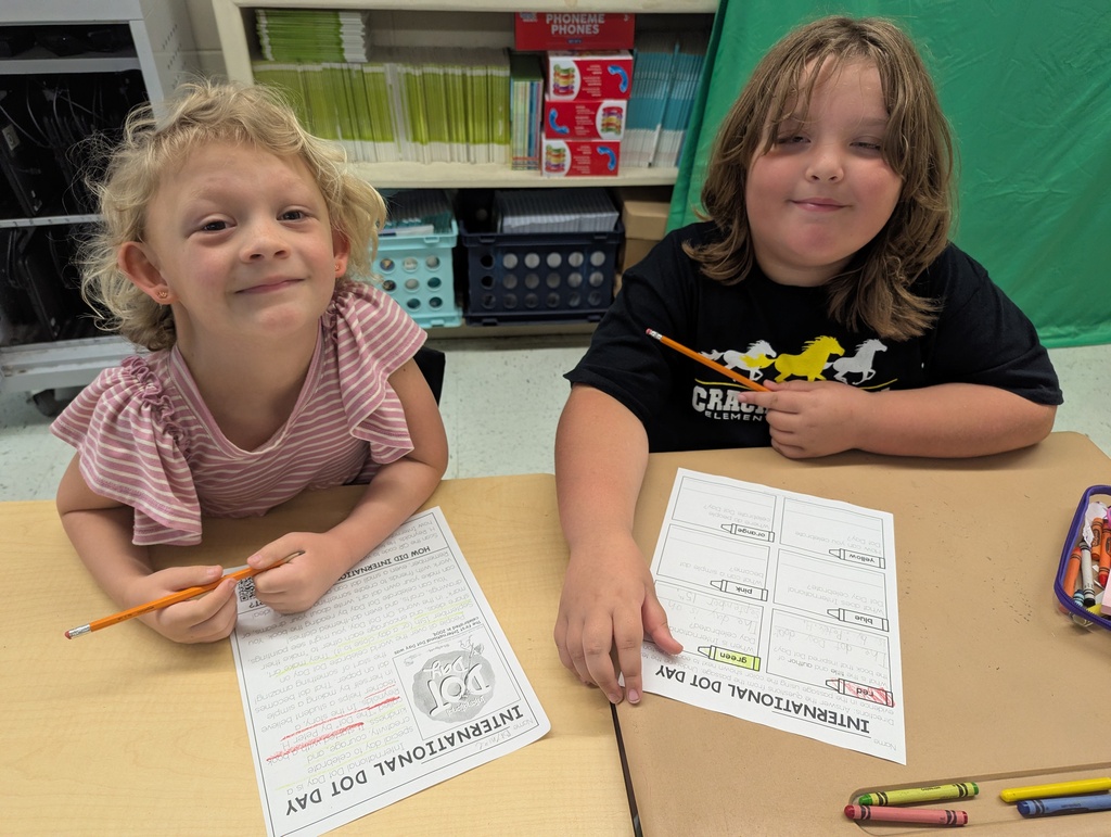 Here’s how Mrs. Carter’s class celebrated! Our second-grade Mustangs put their creativity to work, explored their unique ideas, and showed us that sometimes it only takes one little dot to make a BIG difference!