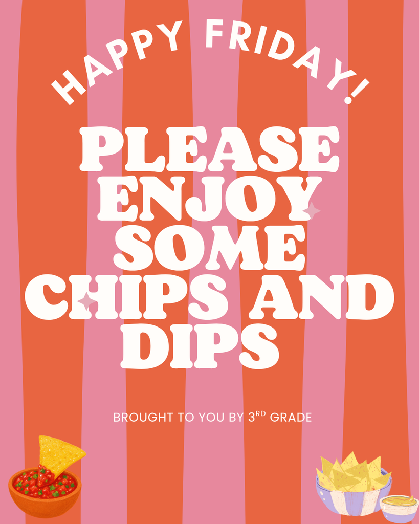 Last Friday, our amazing 3rd grade team brought in chips and dips to share with our staff and spread a little sunshine around CTE!