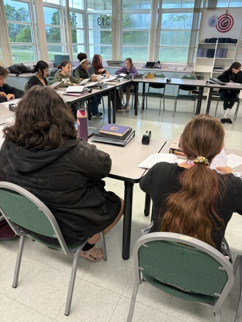 students working in Civics