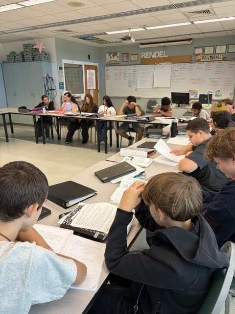 students working in Civics