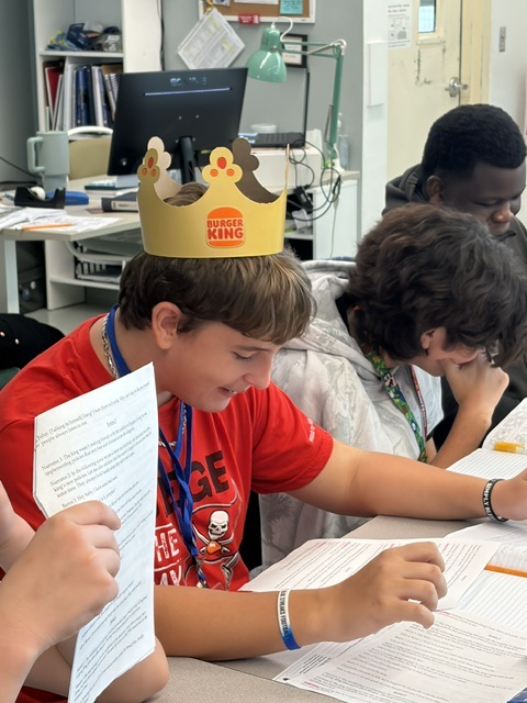 students working in Civics
