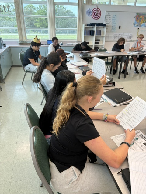 students working in Civics