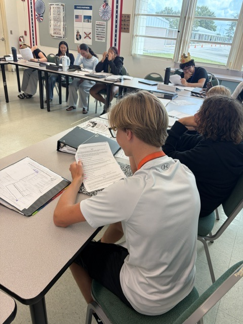 students working in Civics