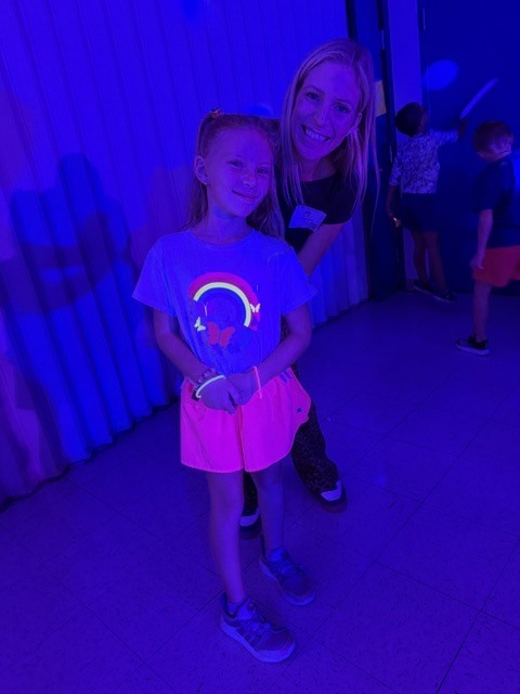 Our kindergartners and first graders had an AMAZING time at the Glow Party!