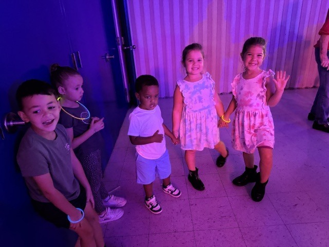 Our kindergartners and first graders had an AMAZING time at the Glow Party!