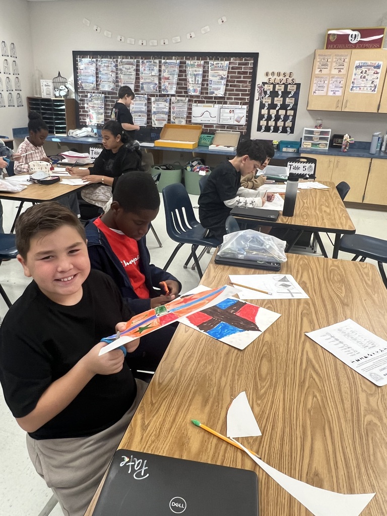 4th grade created a Coat of Arms in shields to celebrate the end of Unit 2 Empires of the Middle Ages.