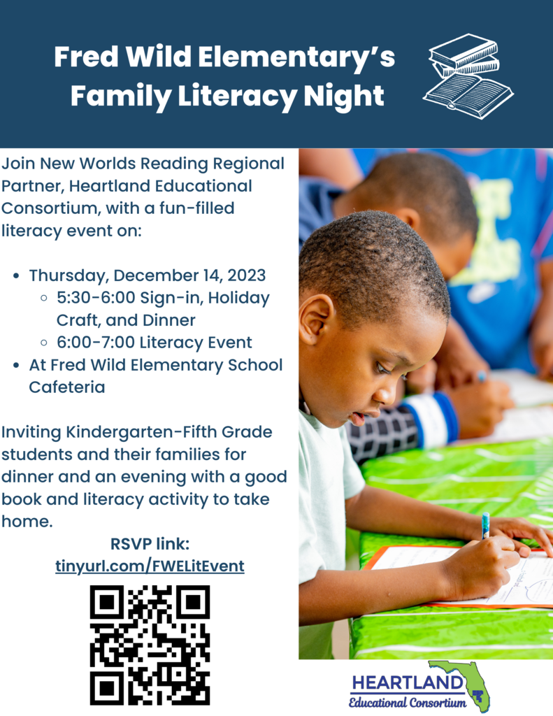 Family literacy night flyer
