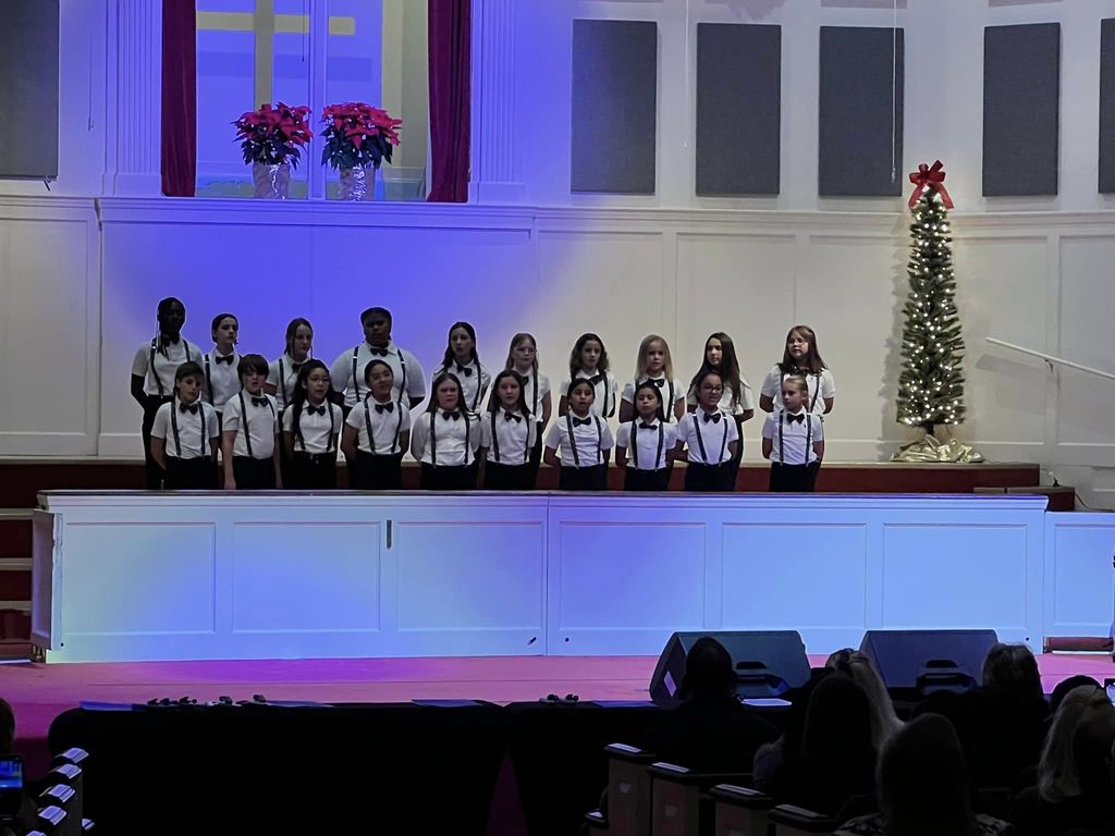 Student choir performance