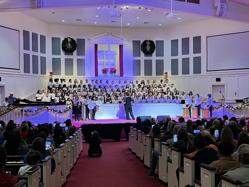 Student choir performance