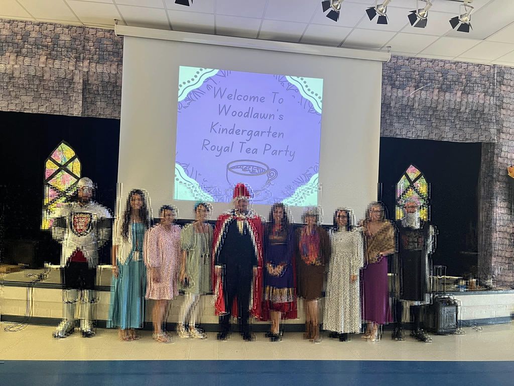 Woodlawn staff at the royal tea party