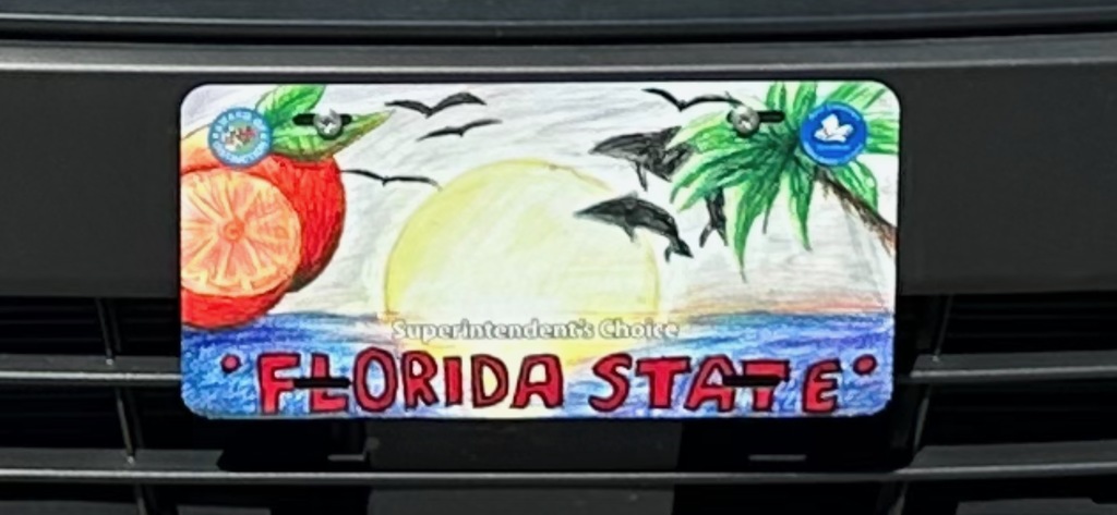 Sophia Perez's license plate