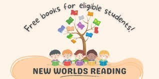new worlds reading, free books for eligible students!