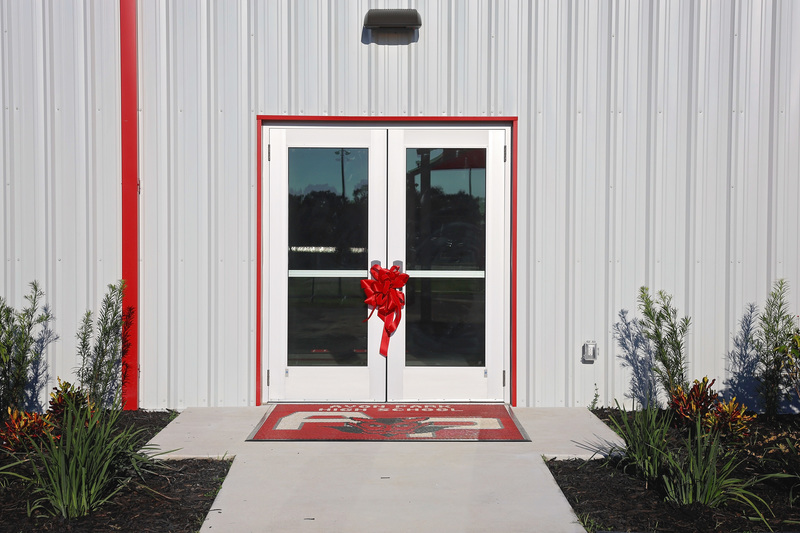 Doorway to field house
