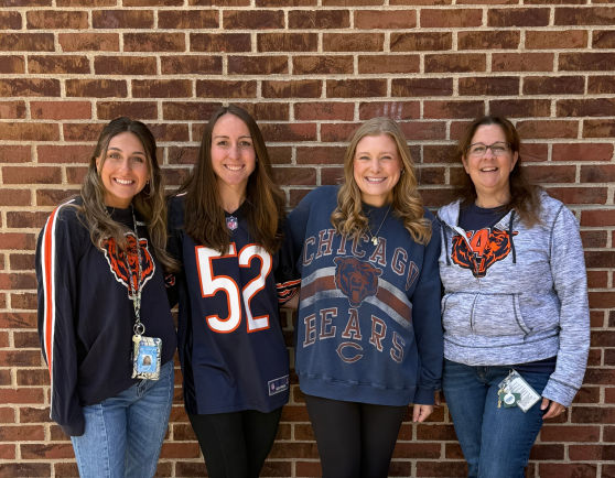 Four teachers at Aldrin