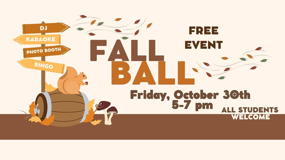 Fall Ball Frida, October 30th from 5-7 pm