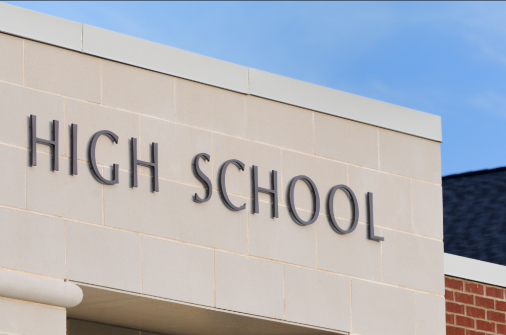 front of a school