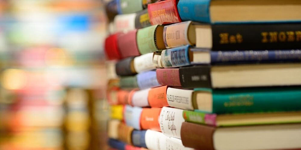 stacks of books