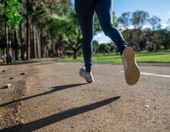 A person running