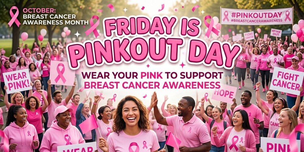 Breast Cancer pink out day Friday october 16