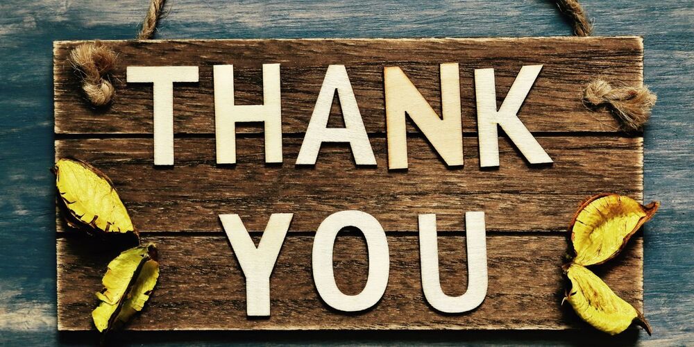 Thank You Sign
