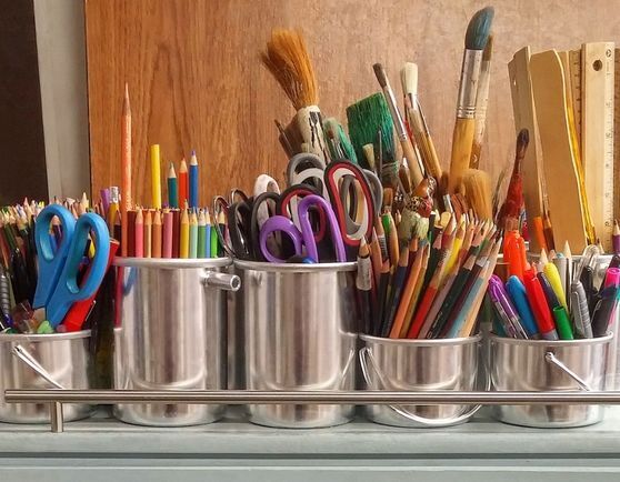 Different school supplies