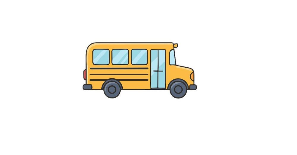 clipart of a yellow school bus