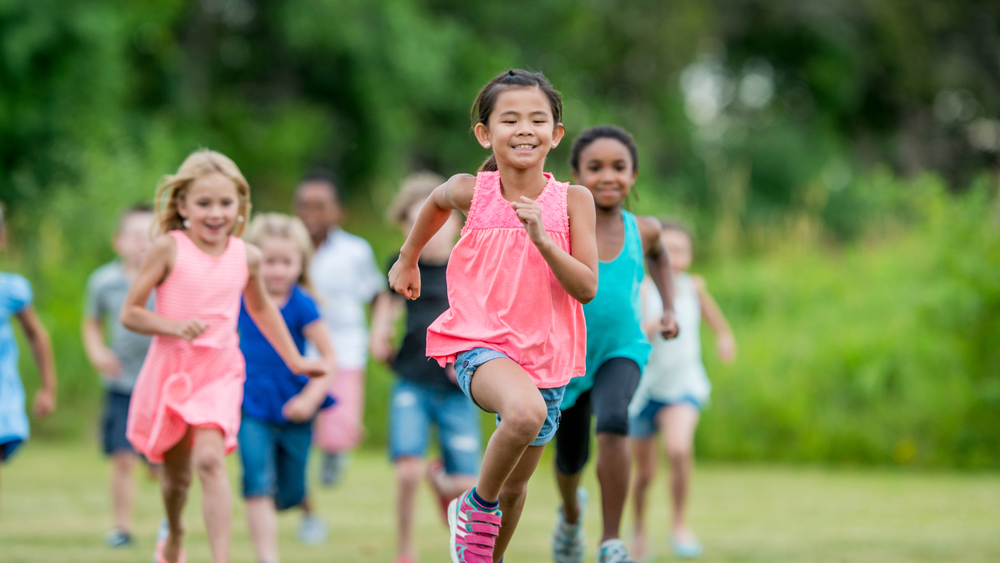Kids running