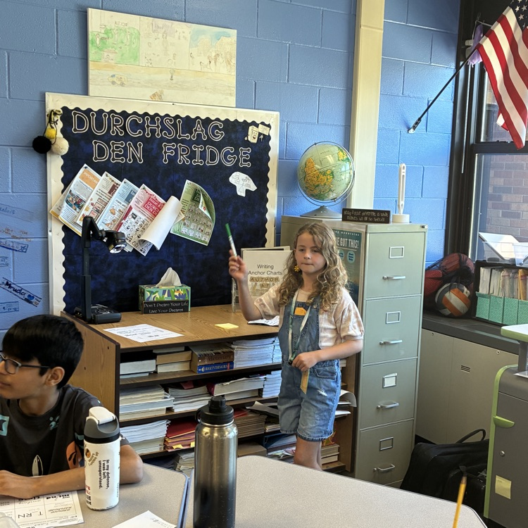 girl leading an activity 