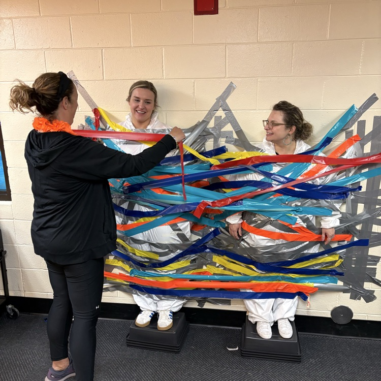 principals are taped to the wall
