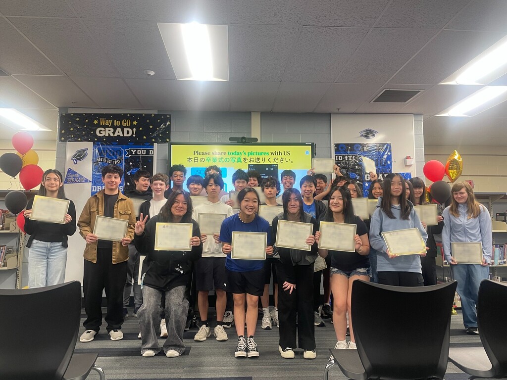 Students celebrating their graduation