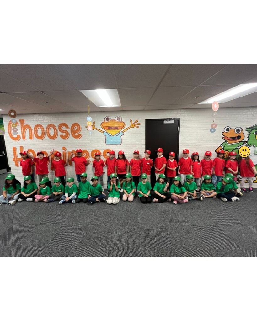 Students dressed like Mario and Luigi posing for the camera.