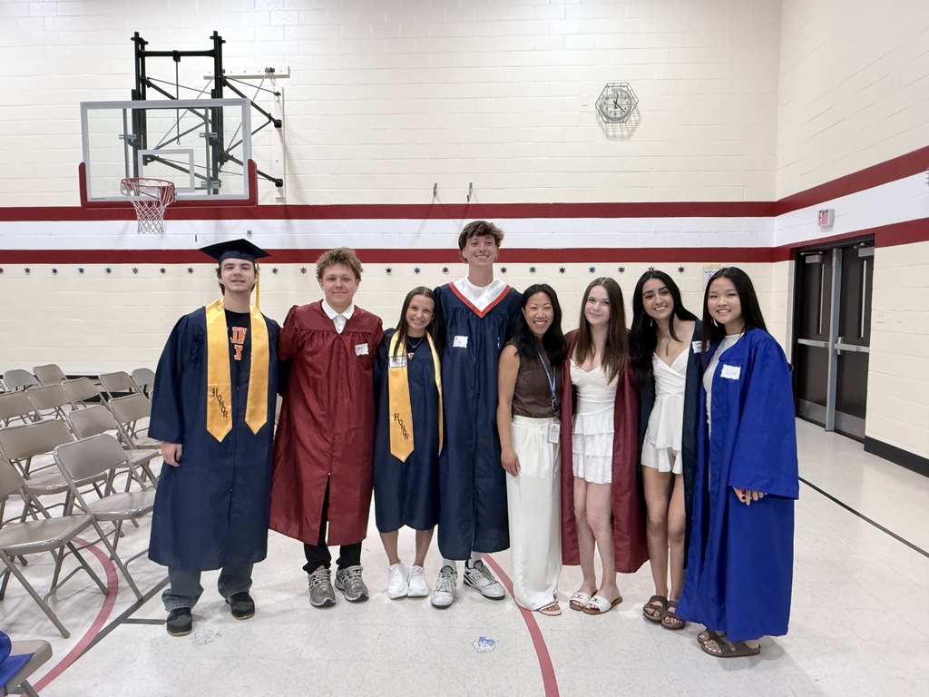 Seniors with teacher Diana Tiedt