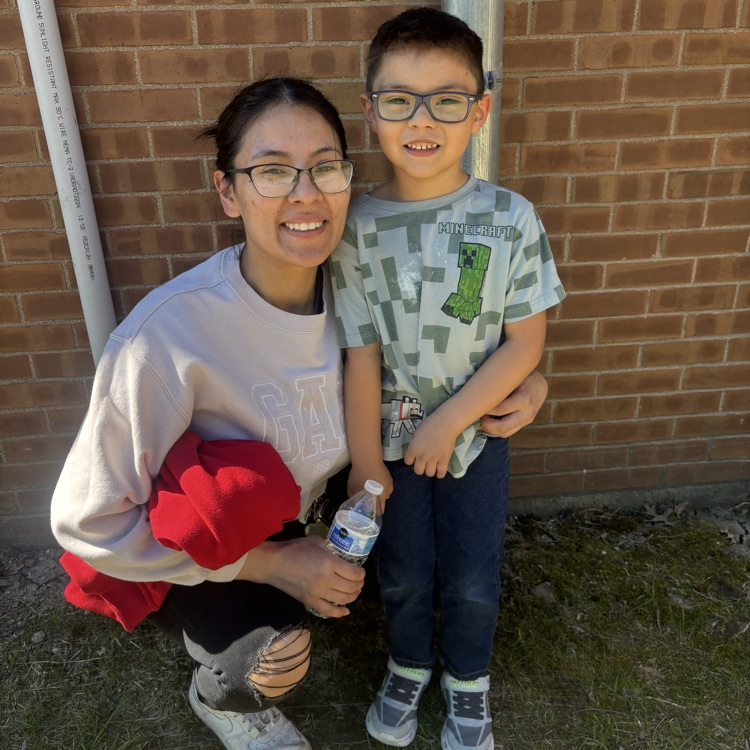 parent volunteer with son
