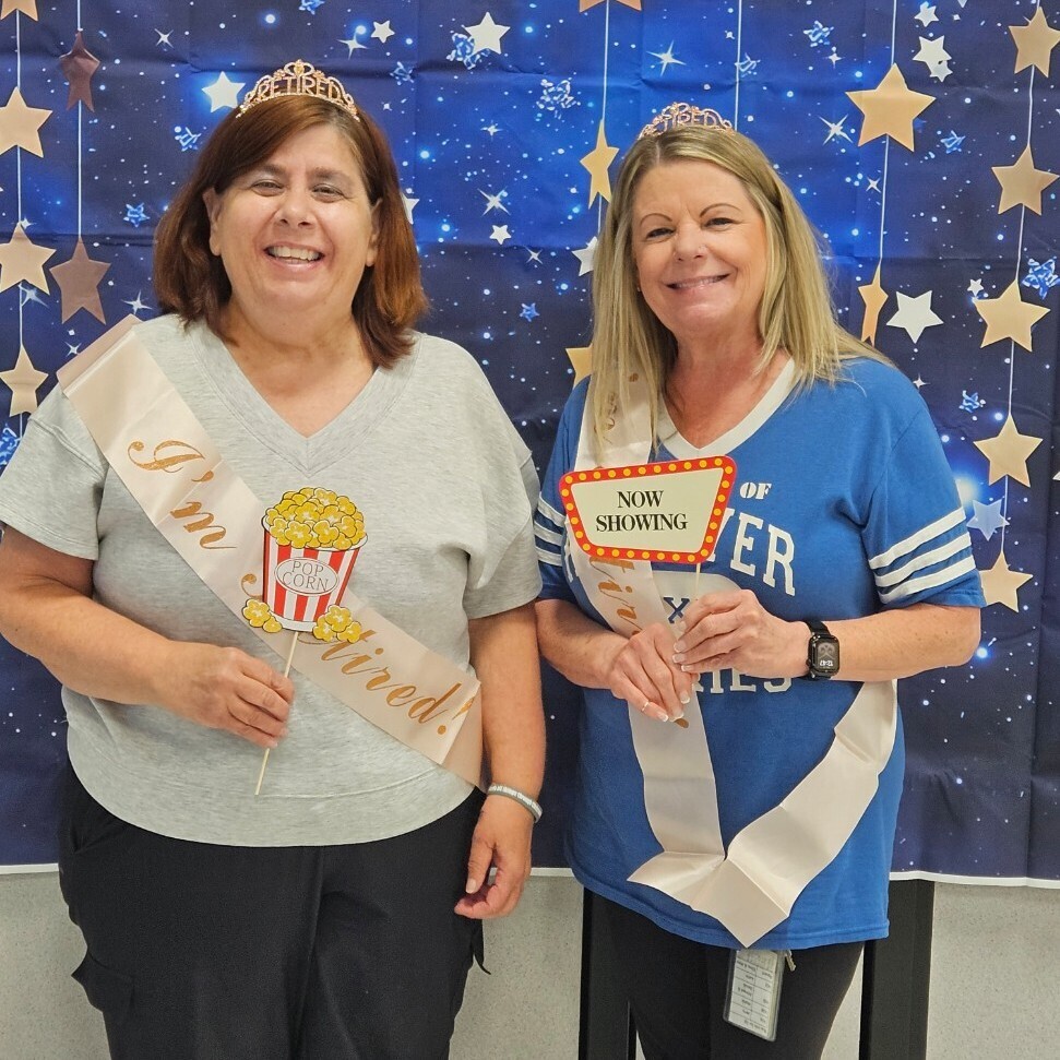 celebrating Ms. Talla and Ms. Debbie on their retirement.