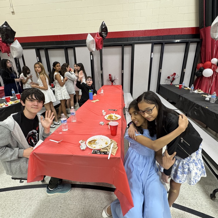 students at sixth grade celebration