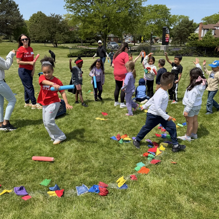 students playing a game 