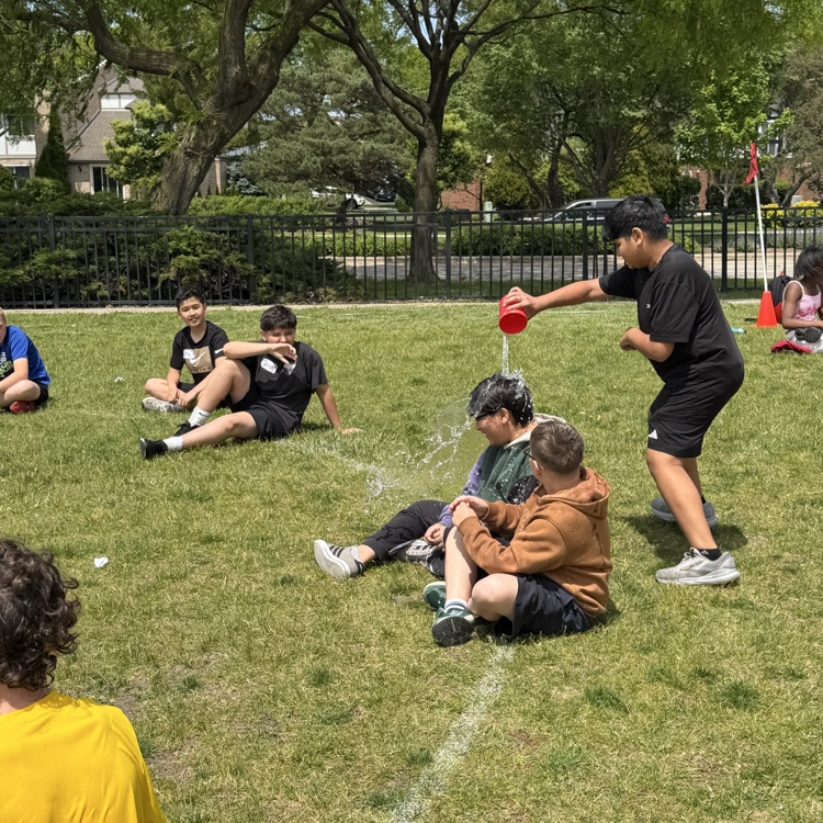 students playing drip drip drop