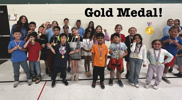 Gold Medal Team lead by Mrs. Nowak