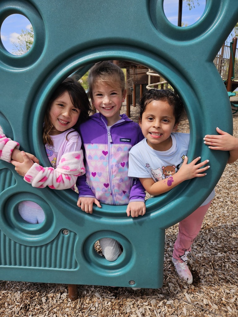 Students play on playground