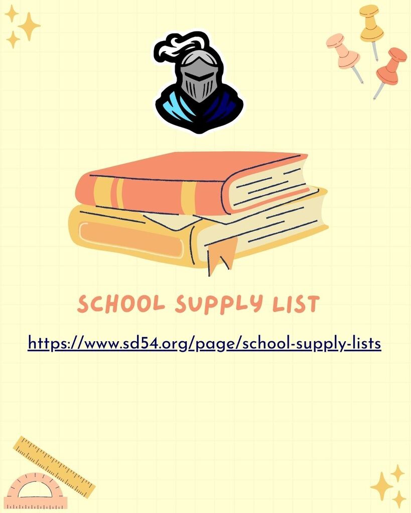 An image displaying a link to school supply lists.