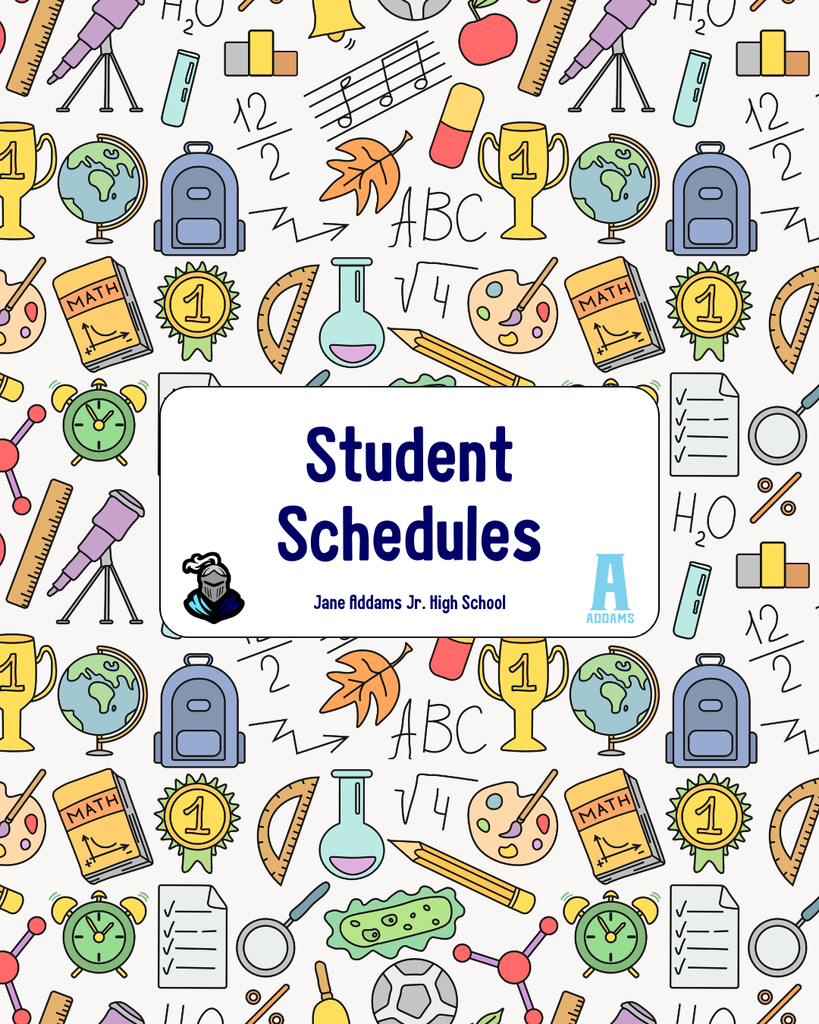 Information on the release of student schedules
