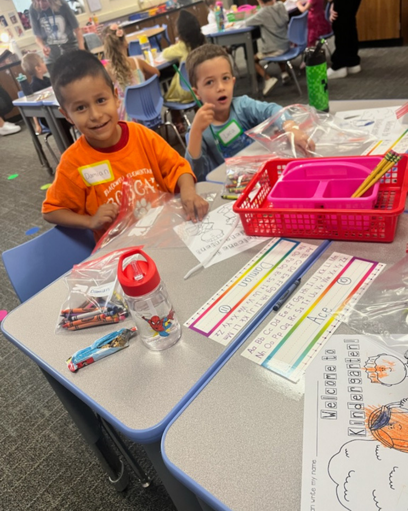 Students Smiling on 1st day of school